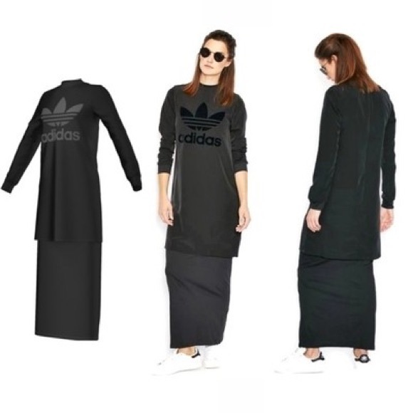 Adidas Trefoil High Low Dress - Picture 3 of 5